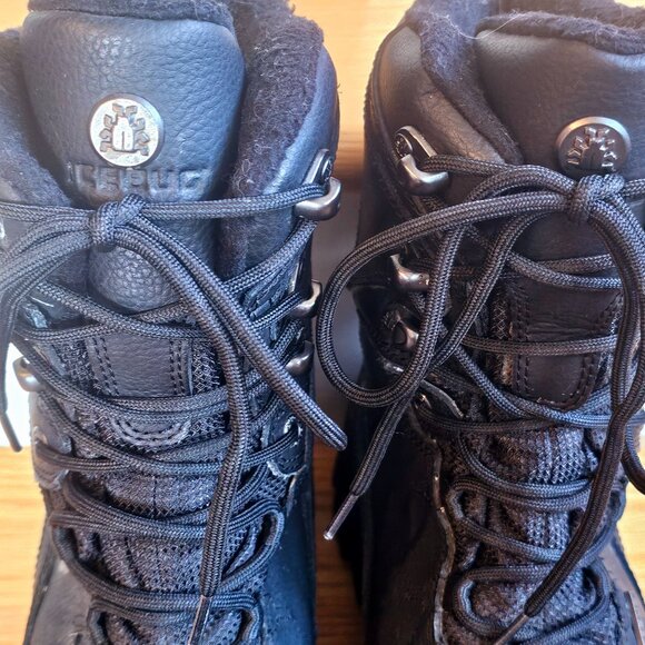 Icebug Womens Sorix2 BUgrip Black Leather Winter Hiking Snow Boots Size 7.5 EUC - Picture 2 of 12